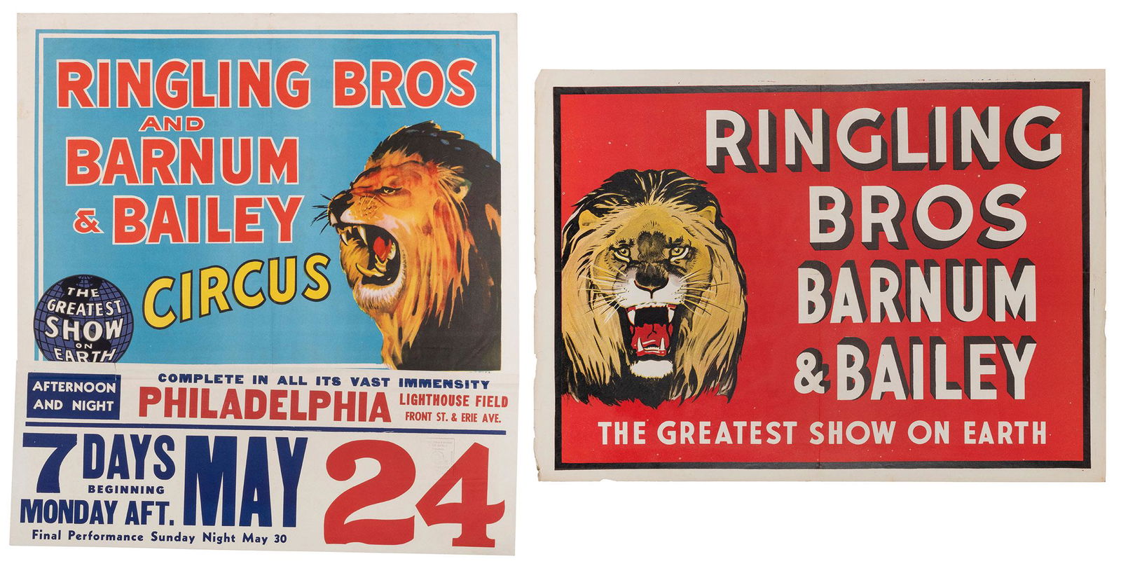 Pair of Ringling Bros. and Barnum & Bailey Posters / (1 of 3)