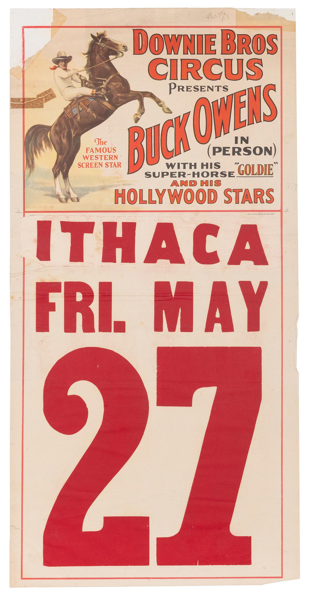 Downie Bros. Circus / Buck Owens with his Super-Horse (1 of 1)