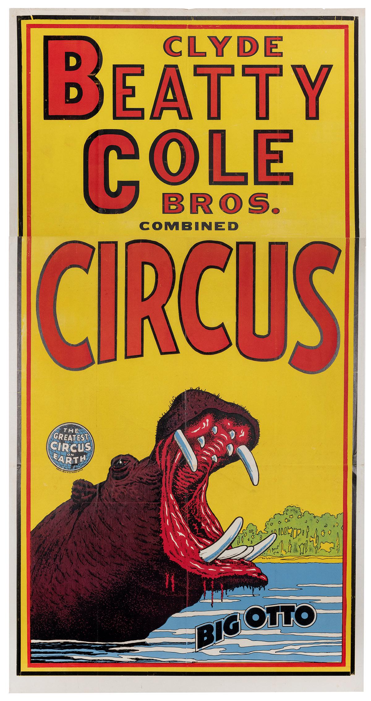 BUTLER, Roland. Clyde Beatty-Cole Bros. Combined Circus (1 of 1)