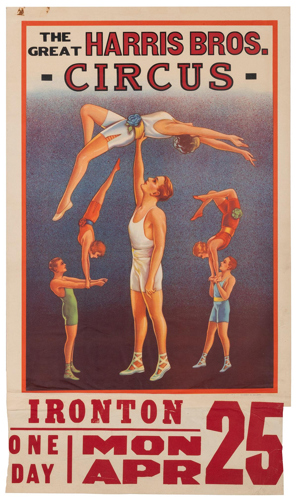 Harris Bros. Circus / [Acrobats]. Newport: Donaldson (1 of 1)