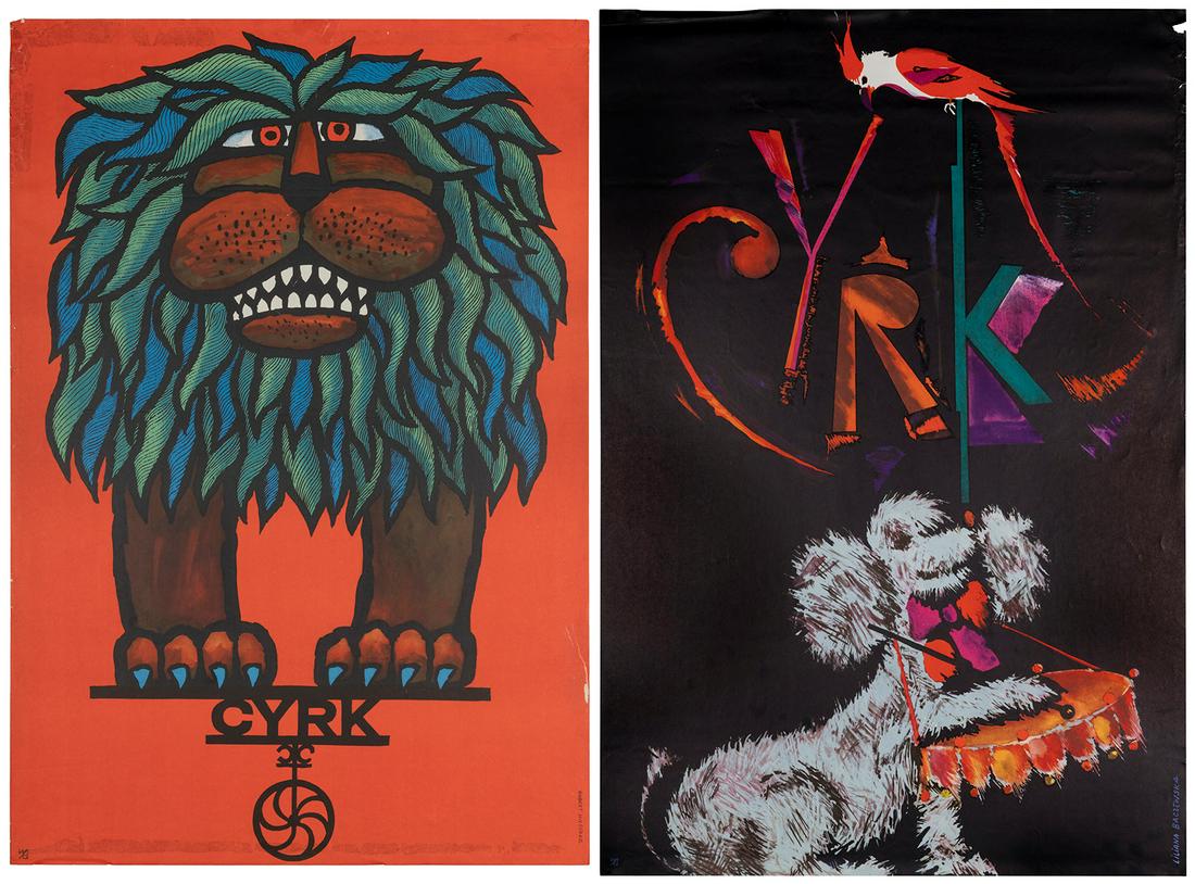 Pair of Cyrk Posters. Circa 1960s/70s. Includes (1 of 3)