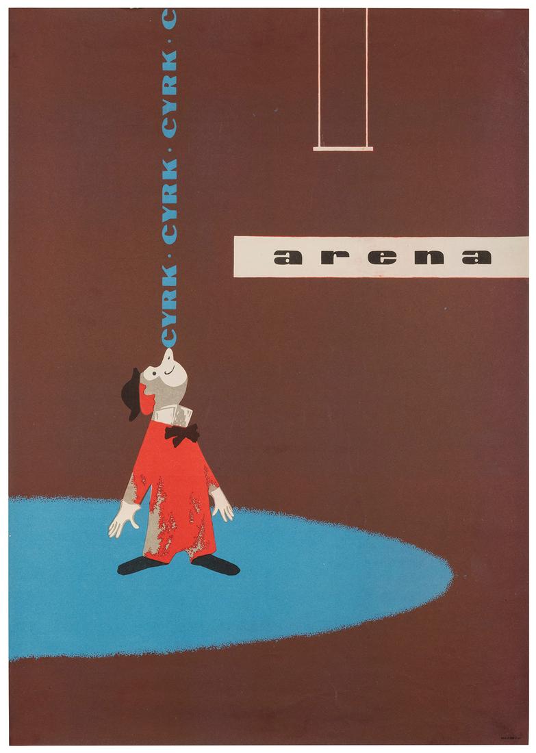 Cyrk / Arena. Circa 1960s. Offset lithograph poster of (1 of 1)