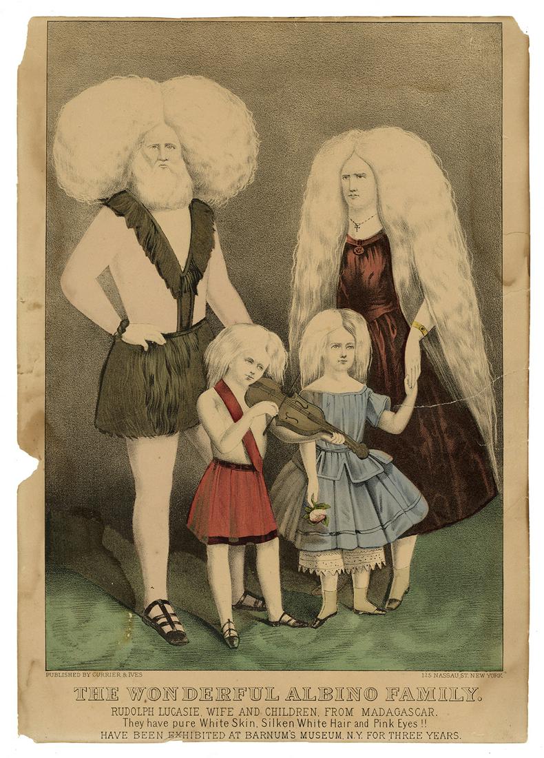 The Wonderful Albino Family. New York: Currier & Ives, (1 of 1)