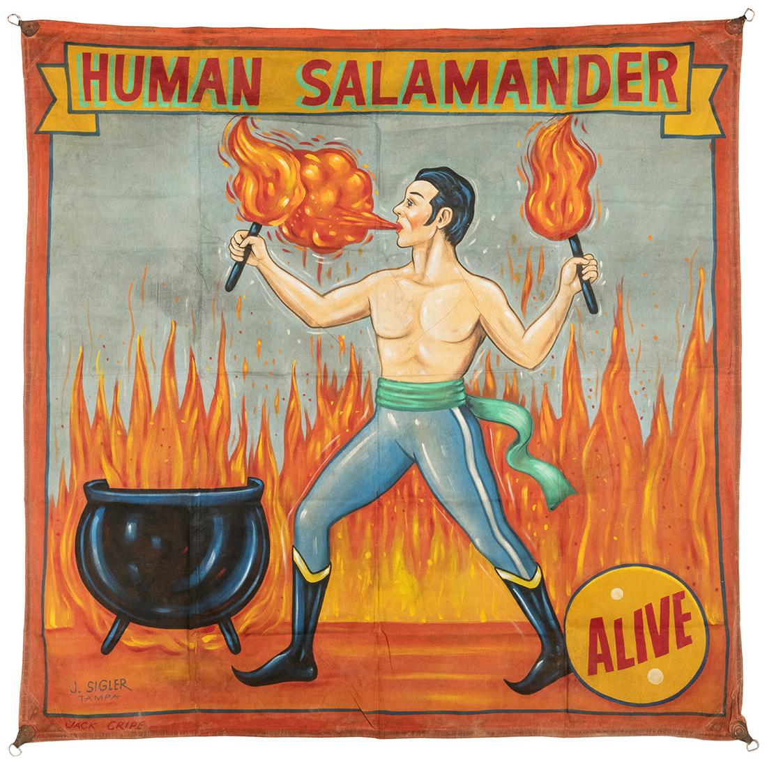 CRIPE, Jack (American, 1918-1992). Human Salamander (1 of 2)