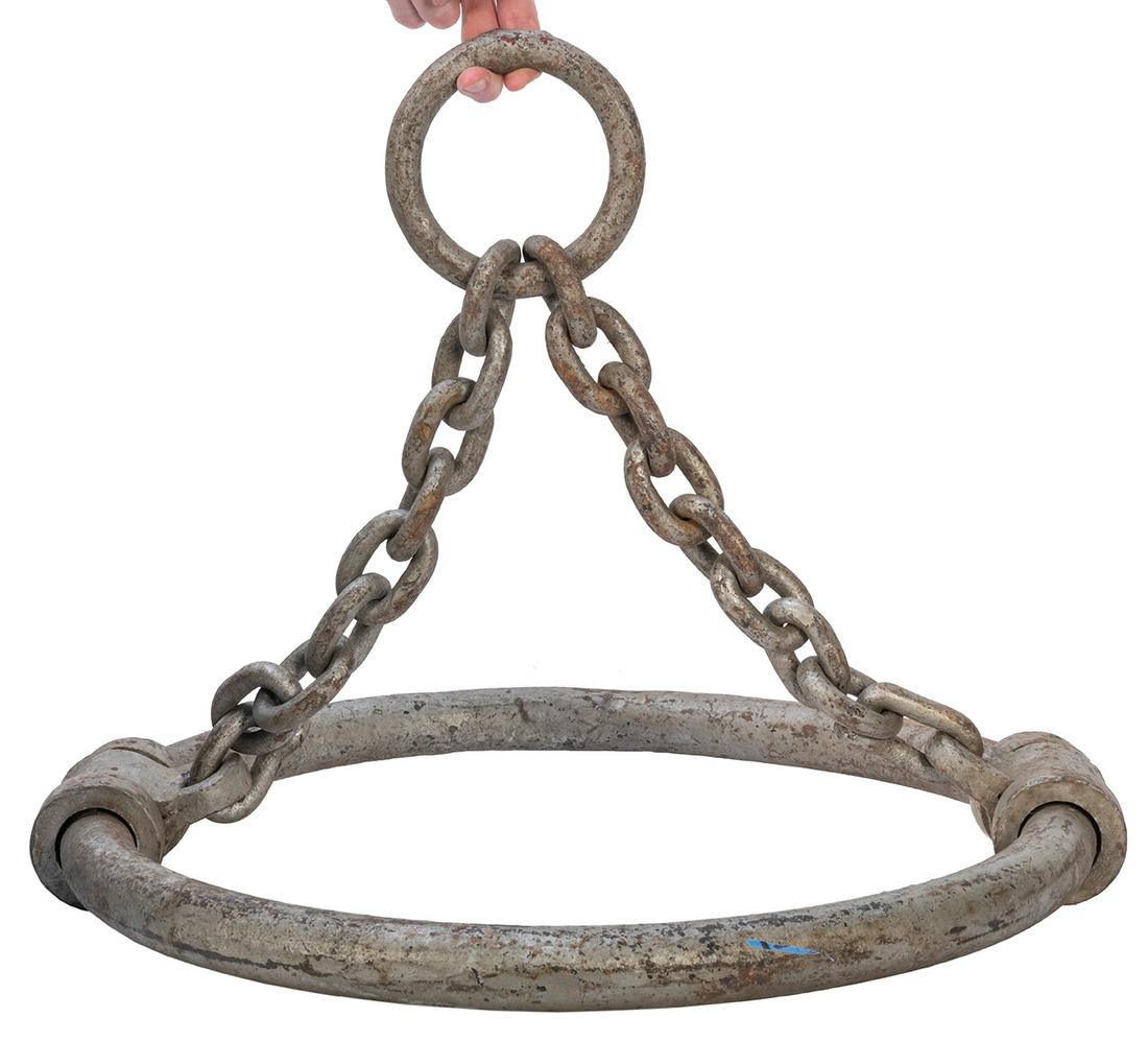 Circus Tent Bale Ring. Large and heavy cast iron ring (1 of 4)