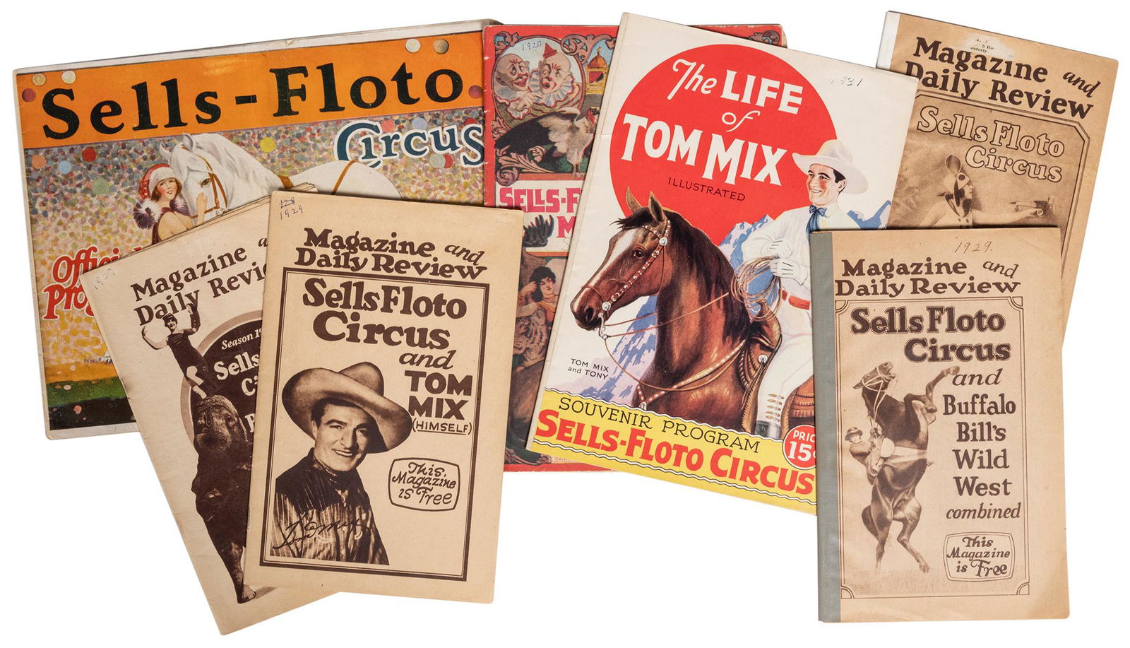 Lot of Sells-Floto Circus Magazines. Includes: 1923 (1 of 1)