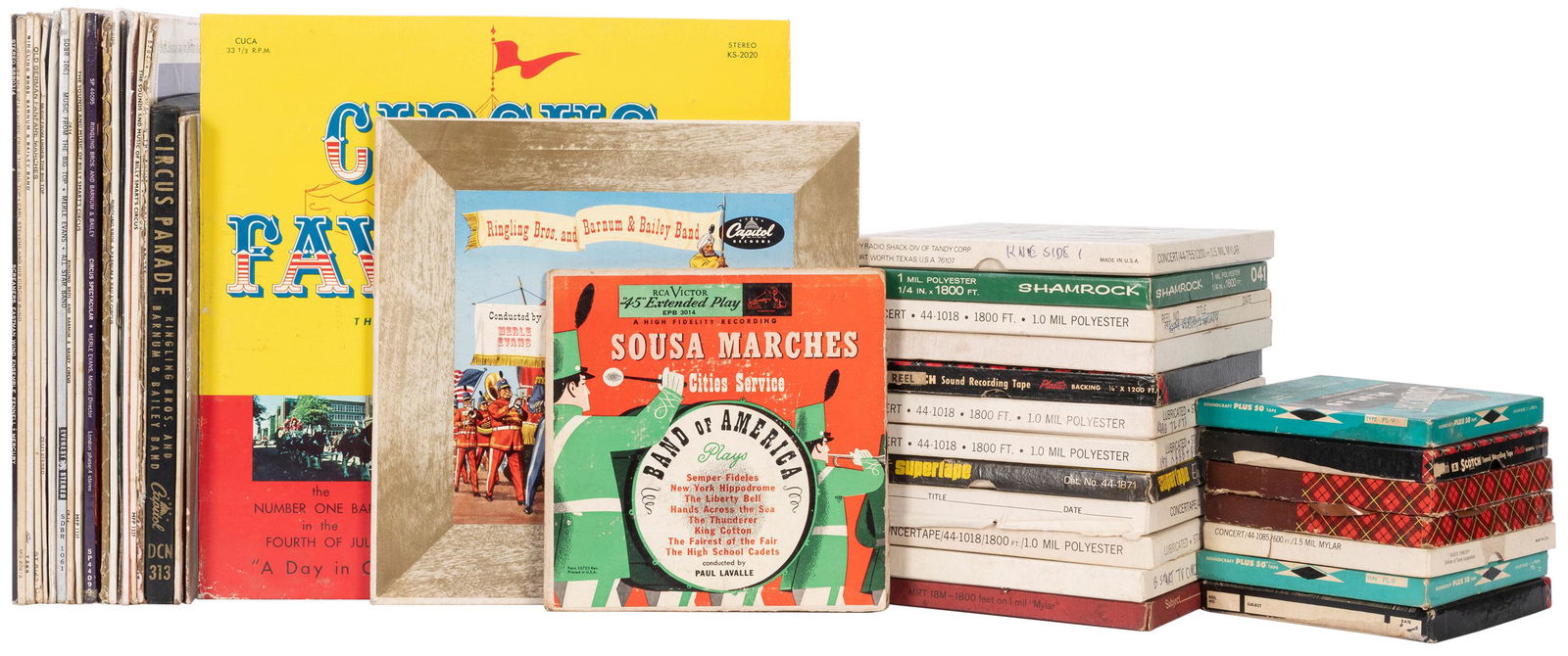 Lot of Circus Records and Reel-to-Reel Tapes. Includes (1 of 1)