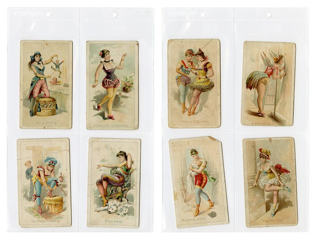 W. Duke & Sons Burlesque Scenes Trade Cards (15). (1 of 2)
