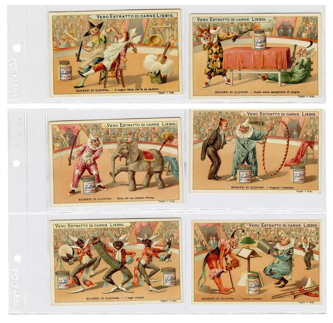 Four Liebig Circus Trade Card Sets. 1890s/1900s. Four (1 of 4)