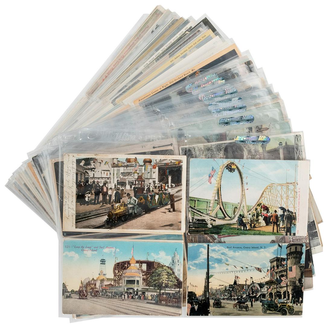 [CONEY ISLAND] Over 210 Coney Island Postcards. Many (1 of 2)