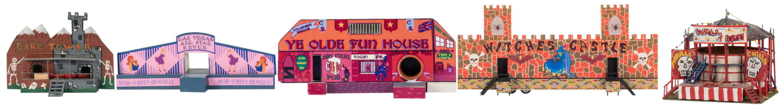 Lot of Amusement Park Ride Scale Models. Including: The (1 of 2)