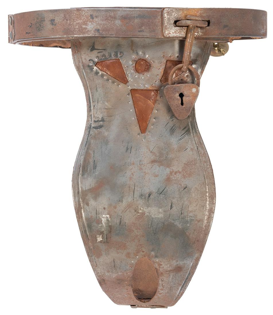 Antique Chastity Belt. Iron. With lock. Provenance: (1 of 3)