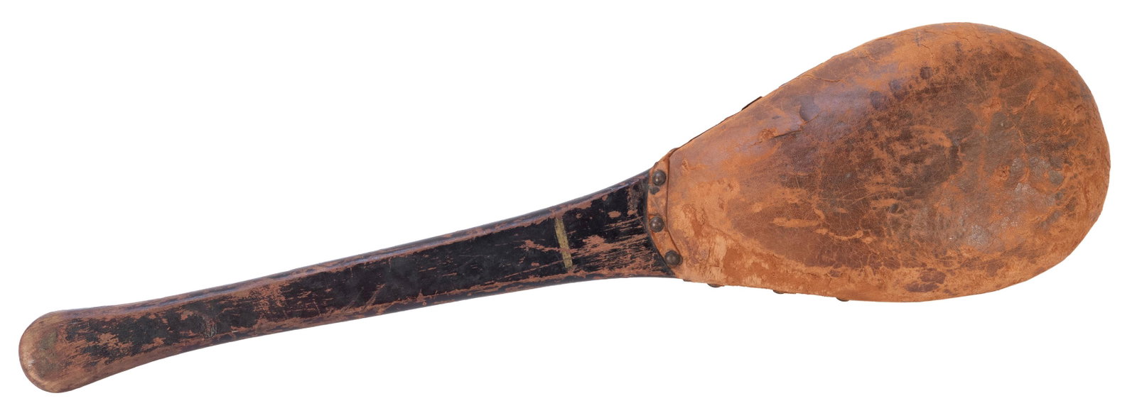 Pettibone Spanker. Cincinnati: The Pettibone: Pettibone Spanker. Cincinnati: The Pettibone Manufacturing Co., 1920s. A leather covered wooden spanking paddle used in fraternal initiation rights. A black powder cartridge is placed into the interna