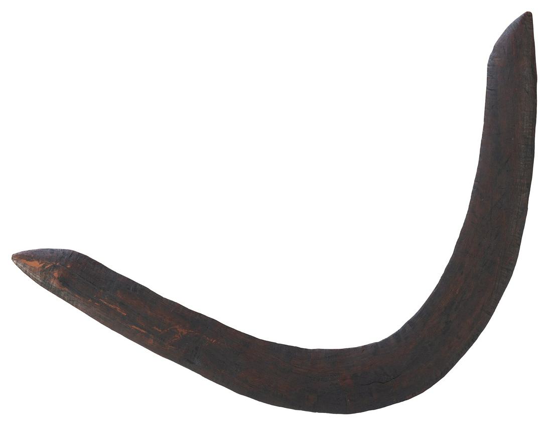 Exhibited Aboriginal Boomerang. From the Tost & (1 of 2)