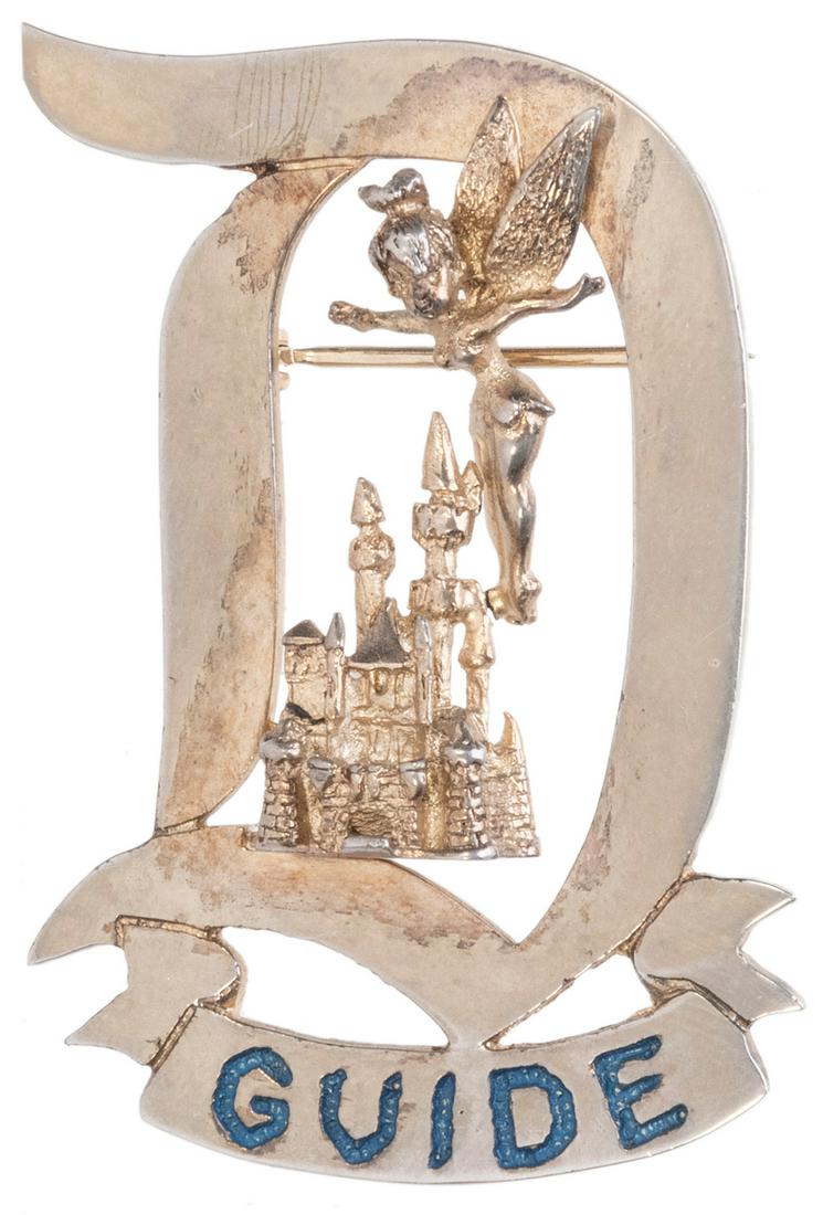 Disneyland “D” Guide Pin. Disneyland, 1958. (1 of 1)