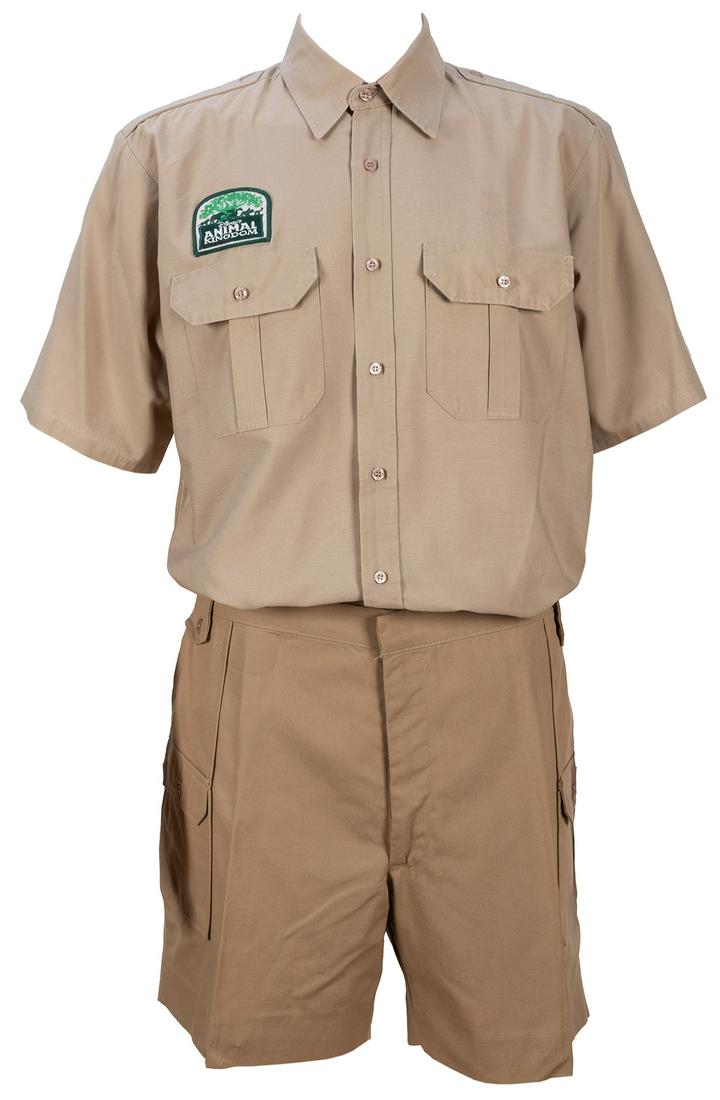 Animal Kingdom Cast Member Costume. Walt Disney Co.: Animal Kingdom Cast Member Costume. Walt Disney Co. Shirt and shorts worn by male castmembers at Disney’s Animal Kingdom at Walt Disney World. Embroidered patch above breast pocket.