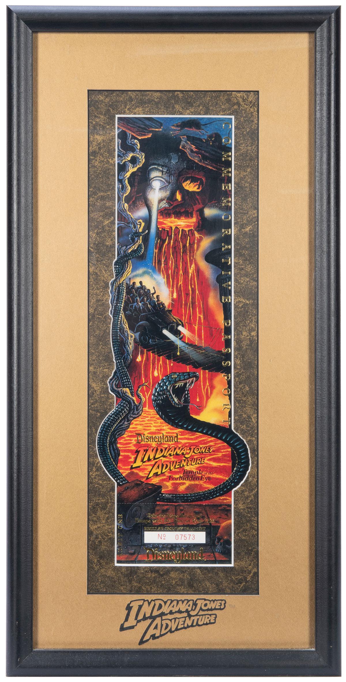 Indiana Jones Adventure Commemorative Passport. (1 of 2)