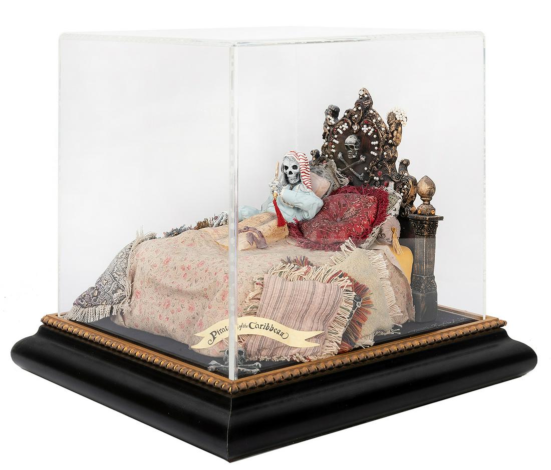 HARDIN, Terri (American, b. 1957). Skeleton in Bed. (1 of 6)