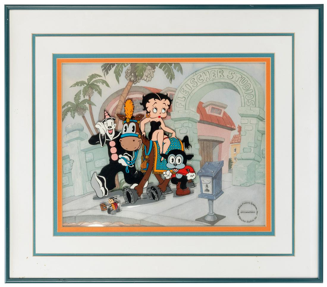 Betty Bops into Hollywood. 1989. Hand-painted cell on (1 of 2)