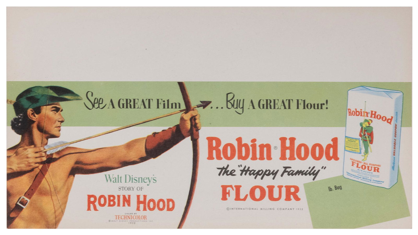 Walt Disney’s Robin Hood Flour Shelf Sign. Walt (1 of 1)