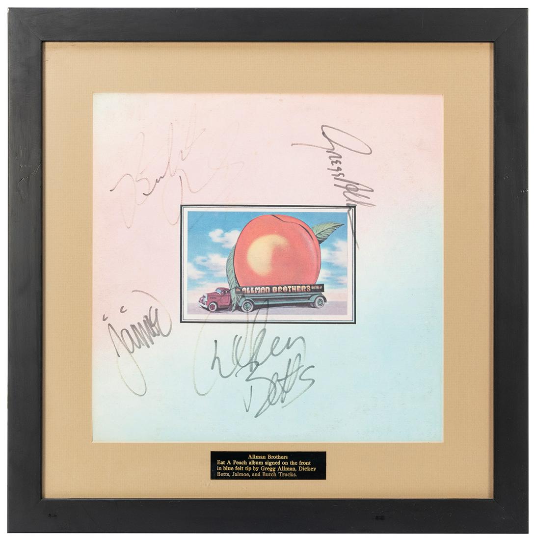 The Allman Brothers Eat A Peach Album Display. Signed (1 of 1)