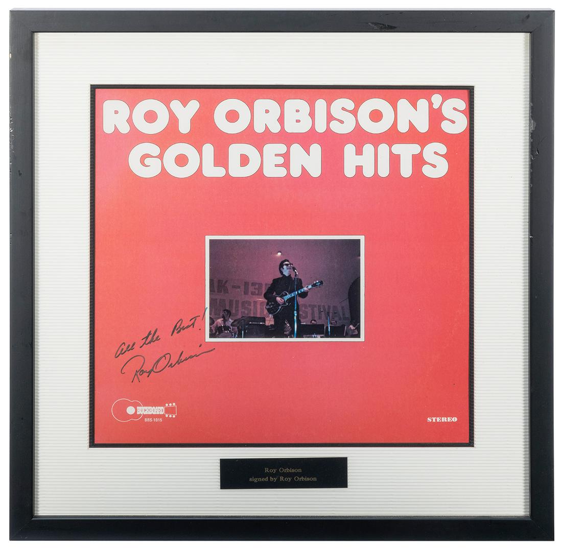 Roy Orbison Golden Hits Album Display. Signed and (1 of 1)