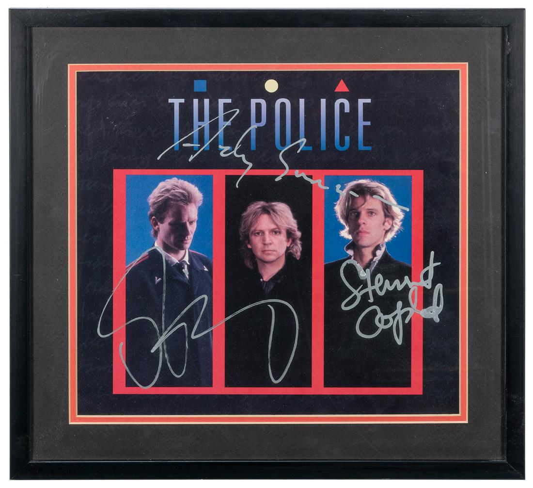 The Police Album Display. Signed by Sting, Andy (1 of 1)