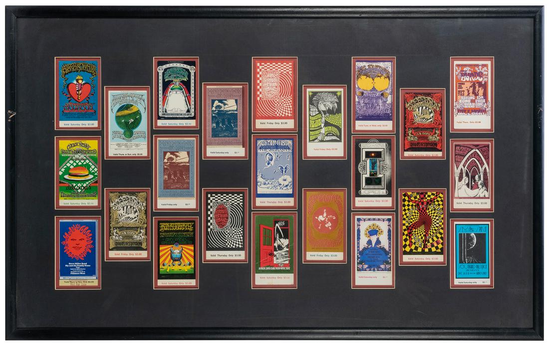 Lot of Fillmore West Concert Tickets. Circa 1968-71. (1 of 1)