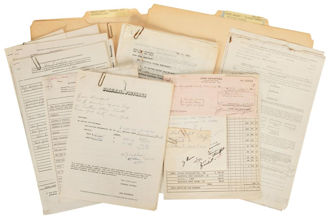 CRAWFORD, Joan. Lot of “Straitjacket” Movie (1 of 1)