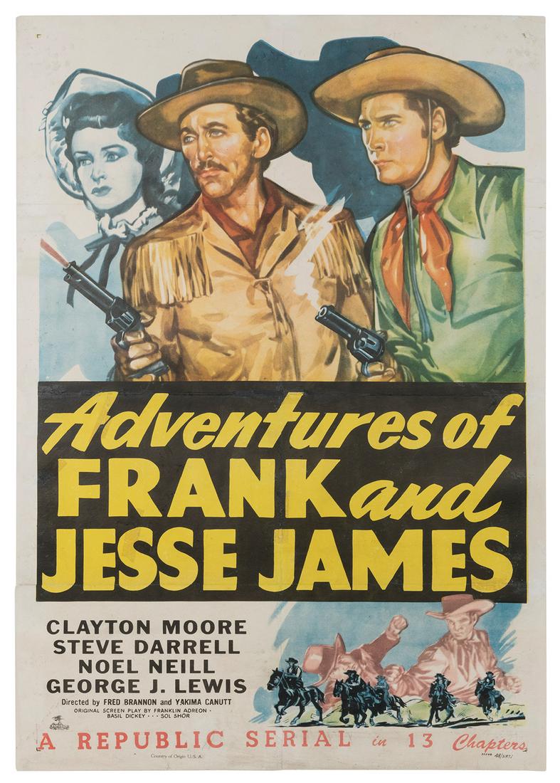Adventures of Frank and Jesse James. Republic, 1948. (1 of 1)