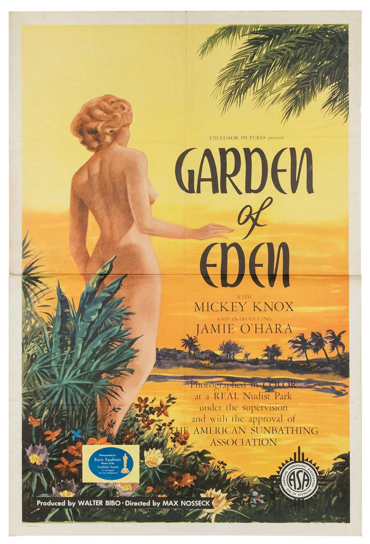 Garden of Eden. Excelsior, 1954. One-sheet (41 x (1 of 1)