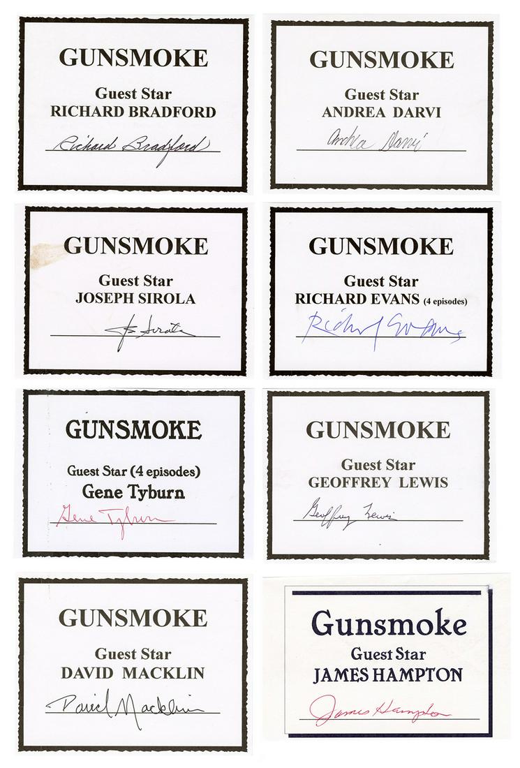 Collection of “Gunsmoke” Autographs. From (1 of 1)