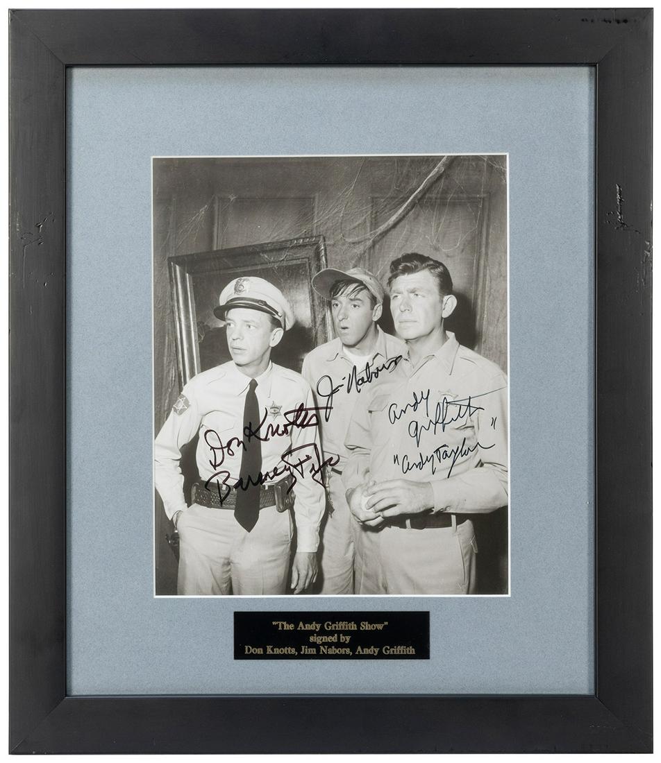 The Andy Griffith Show Signed Photo Display. Black and (1 of 1)