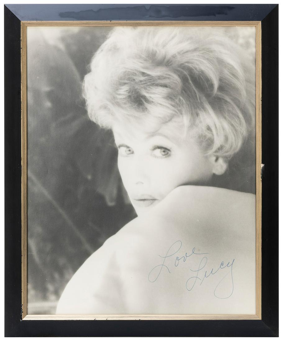 Lucille Ball Signed Photograph. Black and white photo (1 of 1)