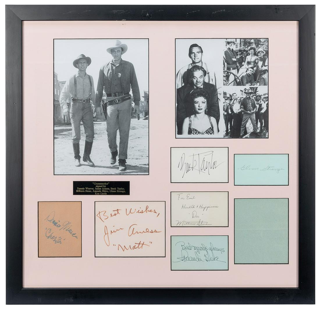 Gunsmoke Autograph Display. Includes individual (1 of 1)
