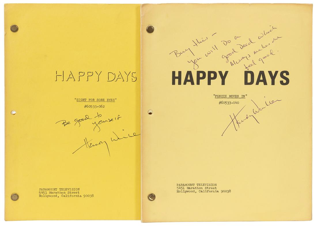[HAPPY DAYS]. Pair of Shooting Scripts Inscribed by (1 of 1)
