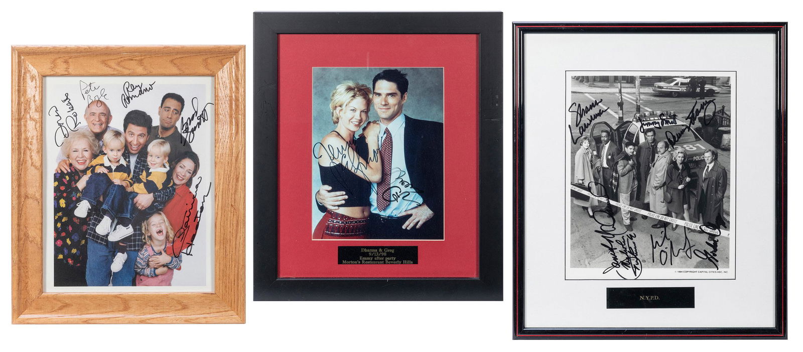 Lot of Television Stars Signed Photographs. Being (1 of 4)