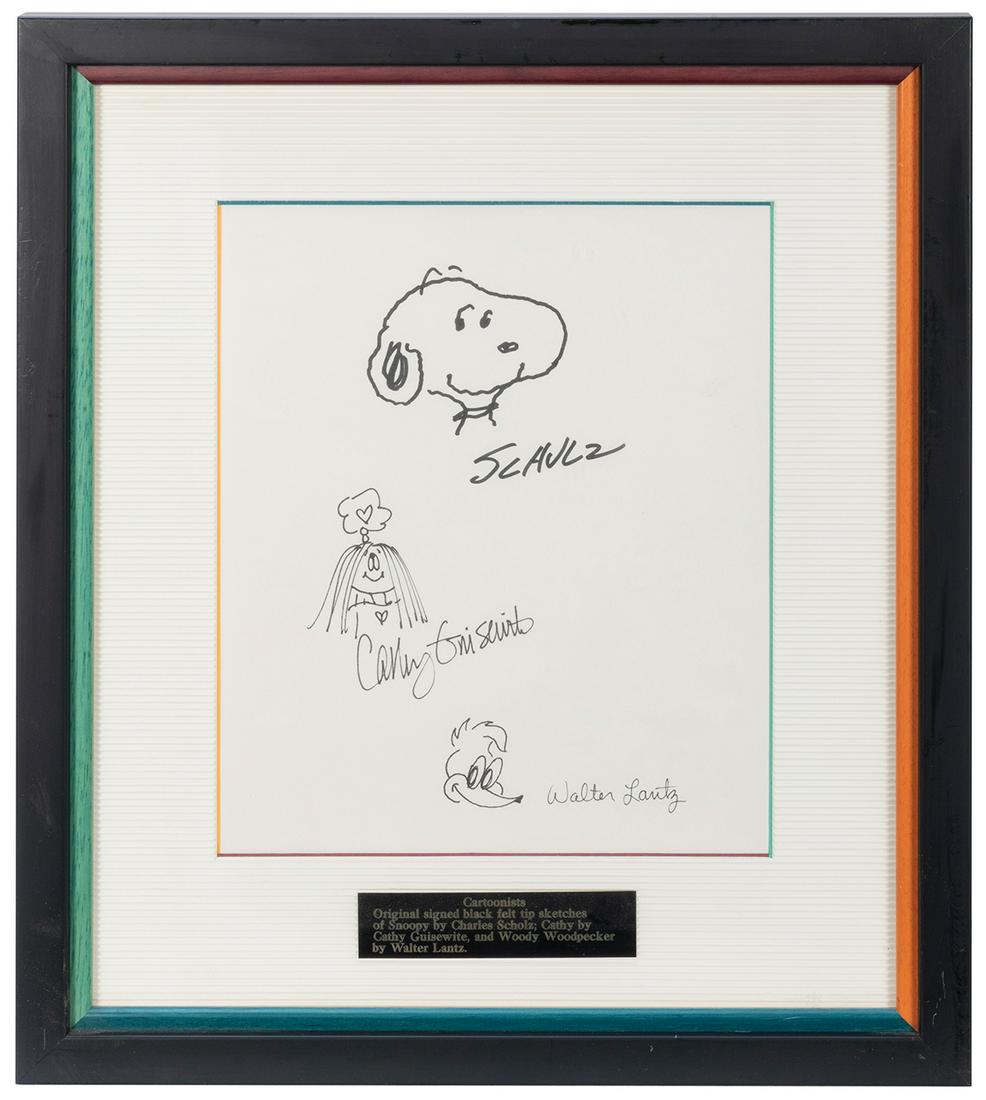 Cartoonist Original Sketches. Single sheet of paper (1 of 1)