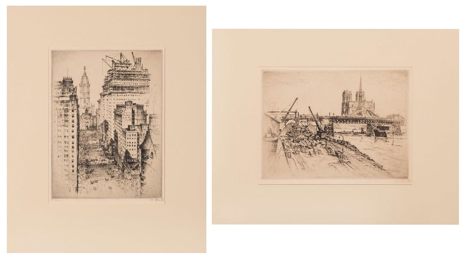 [ARCHITECTURE]. SCHUTZ, Anton (German/American, (1 of 5)