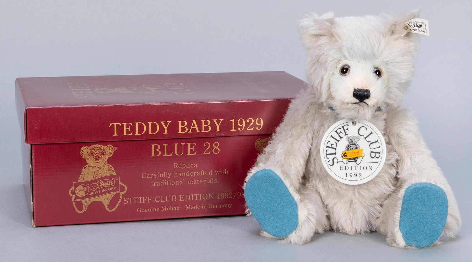 Steiff Club Teddy Baby Blue 1929 / 1992/93 LE Replica. (1 of 1)