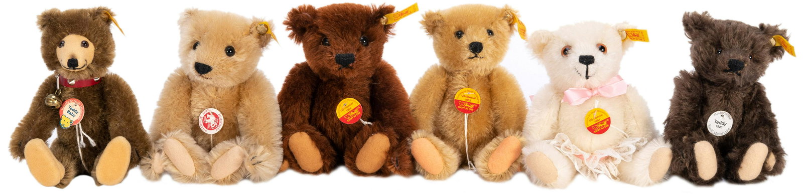 Steiff Historic Miniature Bears Lot (6). Including: (1 of 1)