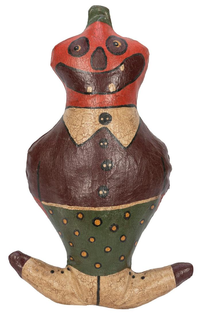 Leather Halloween Doll. 20th century. Stuffed leather (1 of 2)