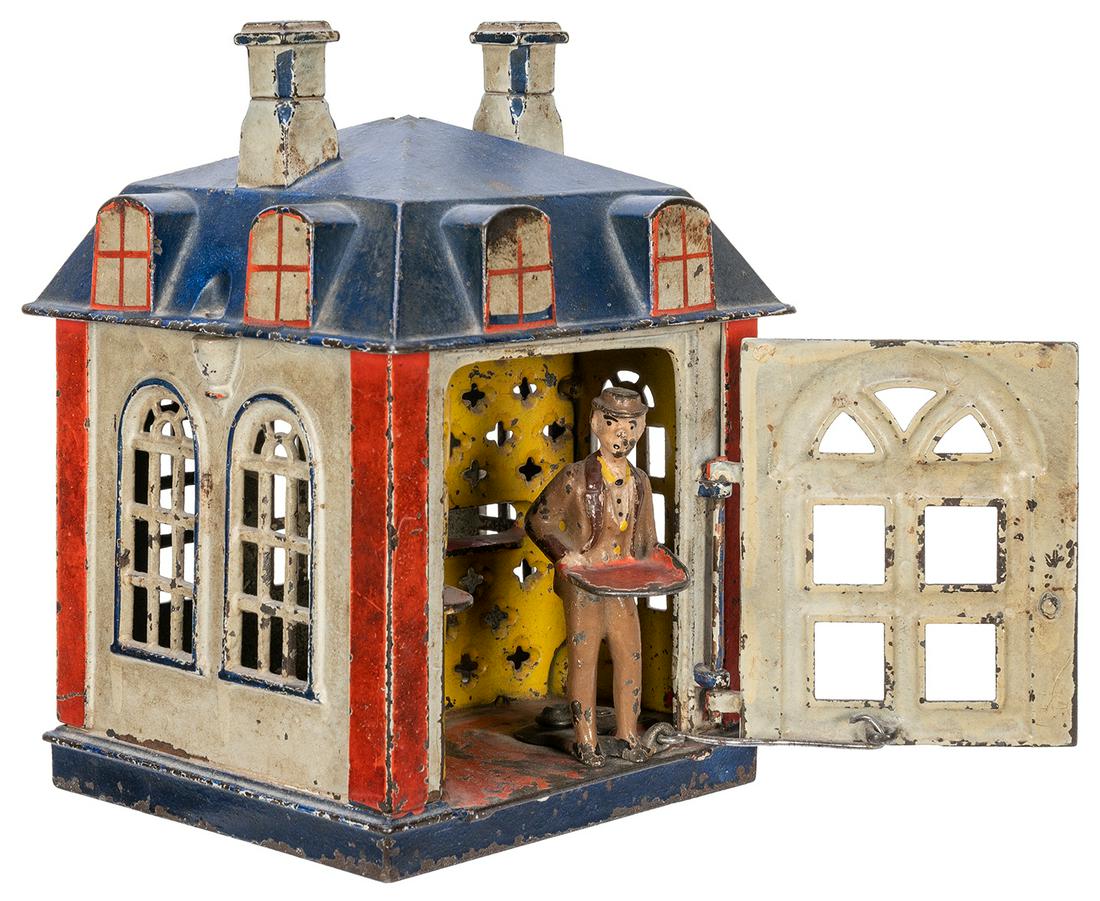 Novelty Cast Iron Bank. Cromwell, CT: J.E. Stephens, (1 of 3)