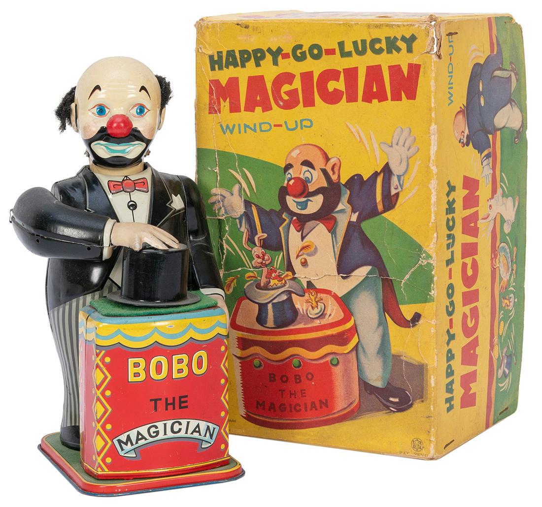 Happy-Go-Lucky Magician Wind-Up Toy. Japan: T.N., (1 of 1)