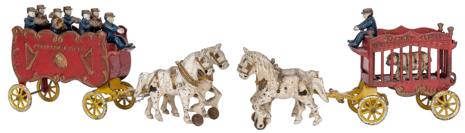 Pair of Overland Circus Cast Iron Toys. Circa 1940s. (1 of 1)