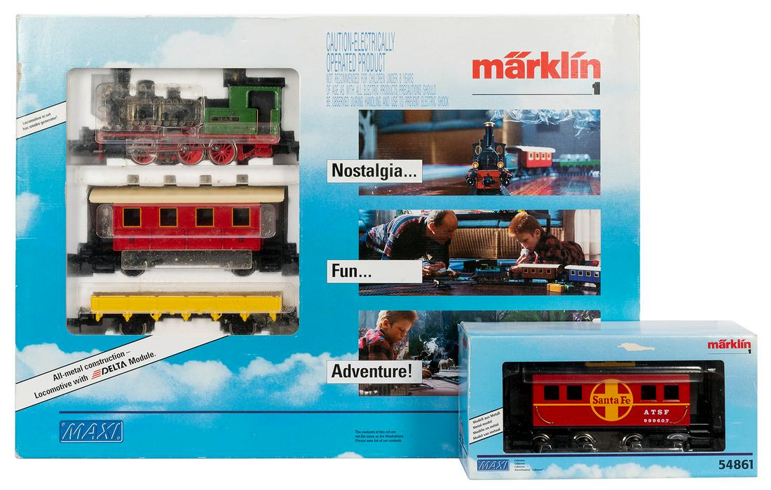 Marklin 5441 Maxi Train Set and 54861 Santa Fe Caboose. (1 of 1)