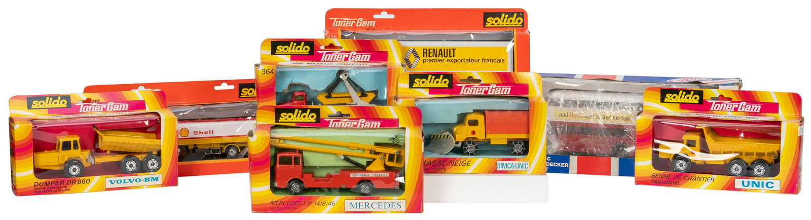 Lot of 23 Vintage Solido Vehicles in Boxes. France, ca. (1 of 2)