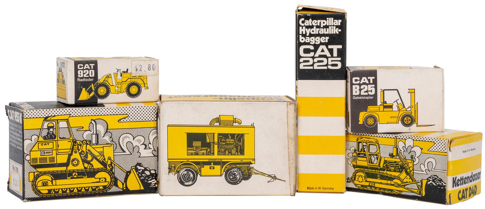 Group of 6 NZG / West German Caterpillar Diecast (1 of 1)