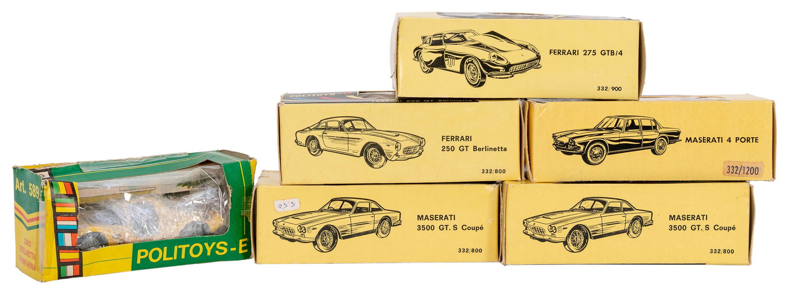 Politoys Ferrari and Maserati Diecast Vehicles in (1 of 1)