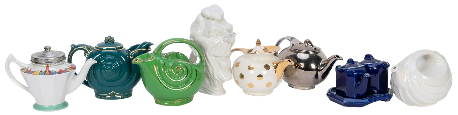 Collection of Hall China Teapots. 78 pieces altogether, (1 of 6)
